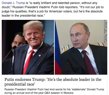Putin och Trump